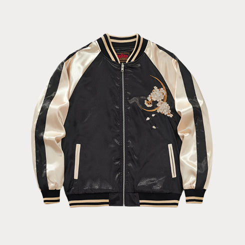 Luxury Dragon Embroidered Sukajan Bomber Jacket – Men's Satin Baseball Coat 2024